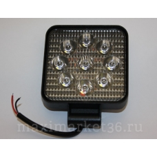 Фара п/т LED 18 LED (3W)–54W (с габаритной желтой подсветкой)